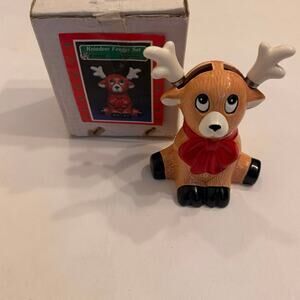 Vintage House of Lloyd Christmas Around the World Reindeer Feeder Set Fork/Spoon